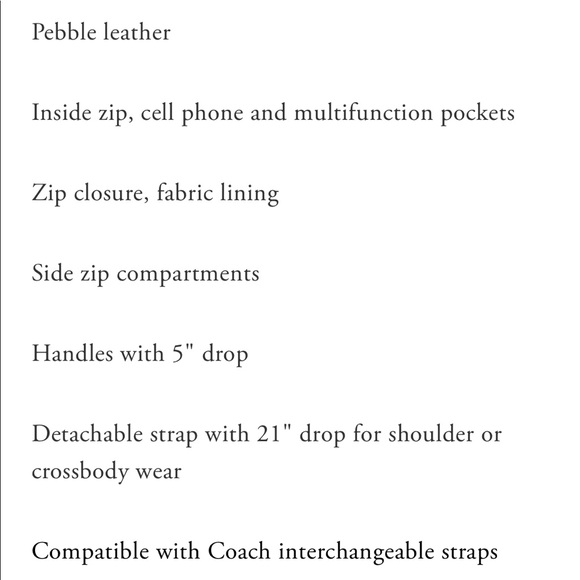 Coach Brooklyn Carryall. Chalk/silver - Picture 2 of 7